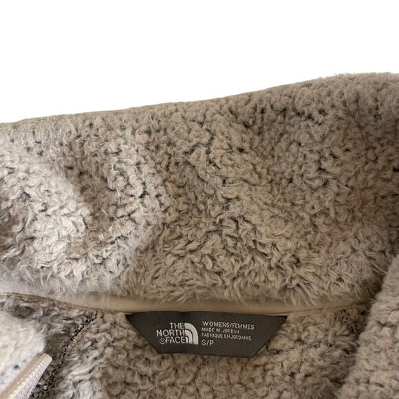 THE NORTH FACE Women's Furry Fleece Full Zip Jacket Gray Small Gorpcore Outdoor - Picture 7 of 11